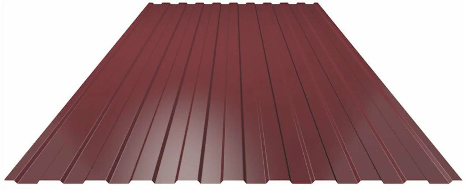 Профнастил С8: пример на заборе и на стене